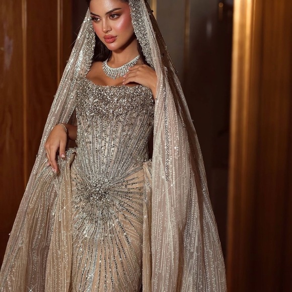 Custom Lena Berisha Enchanted Bridal Gown - Picture 5 of 9